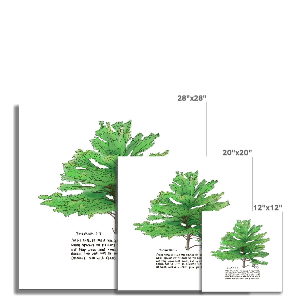 Planted by Living Waters - Jeremiah 17:8 | Premium Fine Art Print