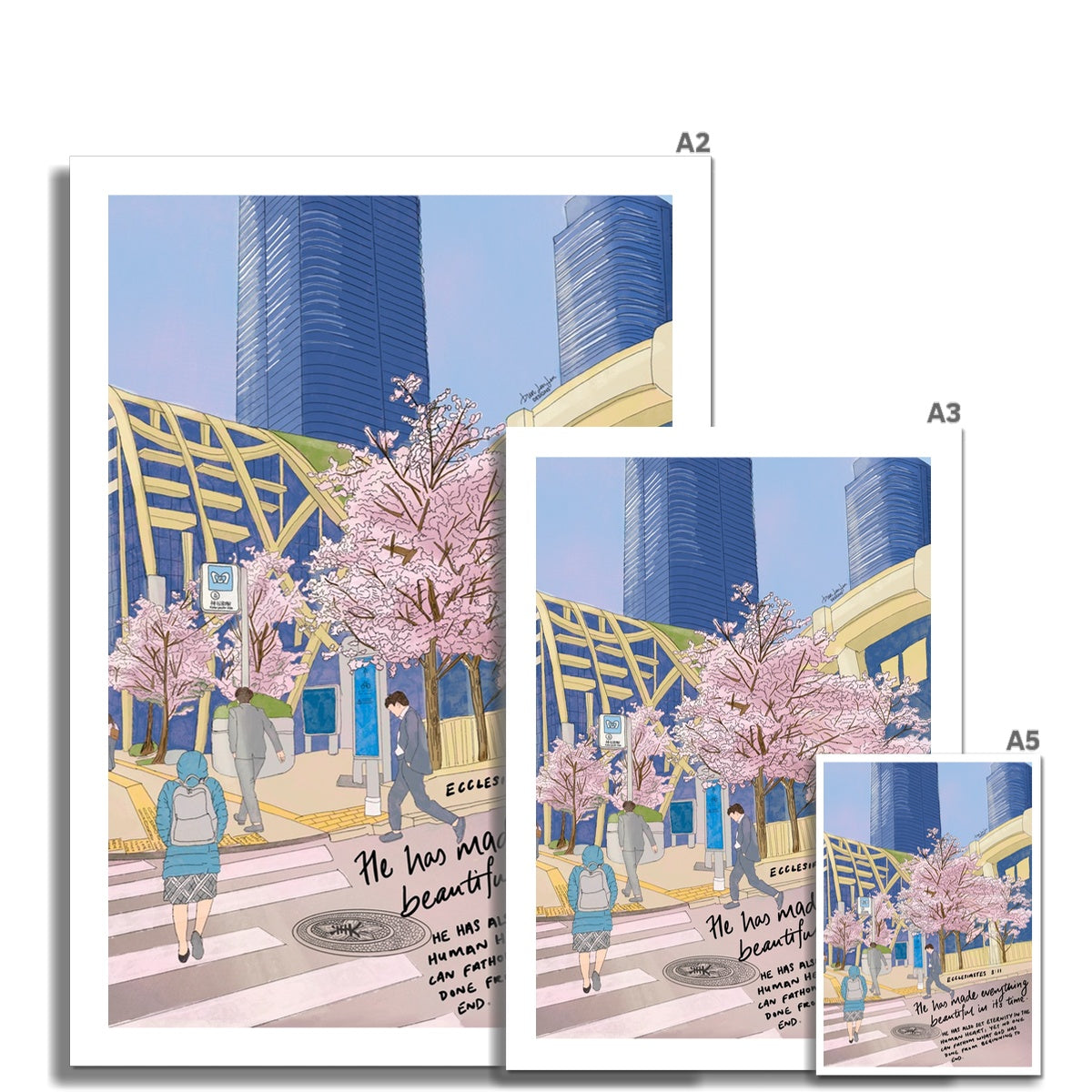 Cherry Blossoms- Ecclesiastes 3:11 | Fine Art Print