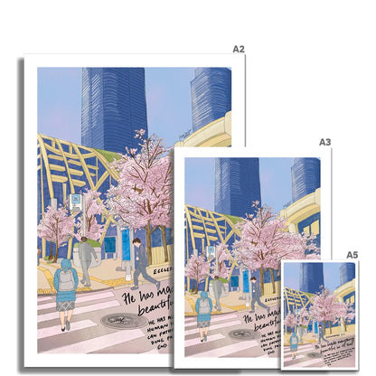 Cherry blossoms- Ecclesiastes 3:11 Fine Art Print