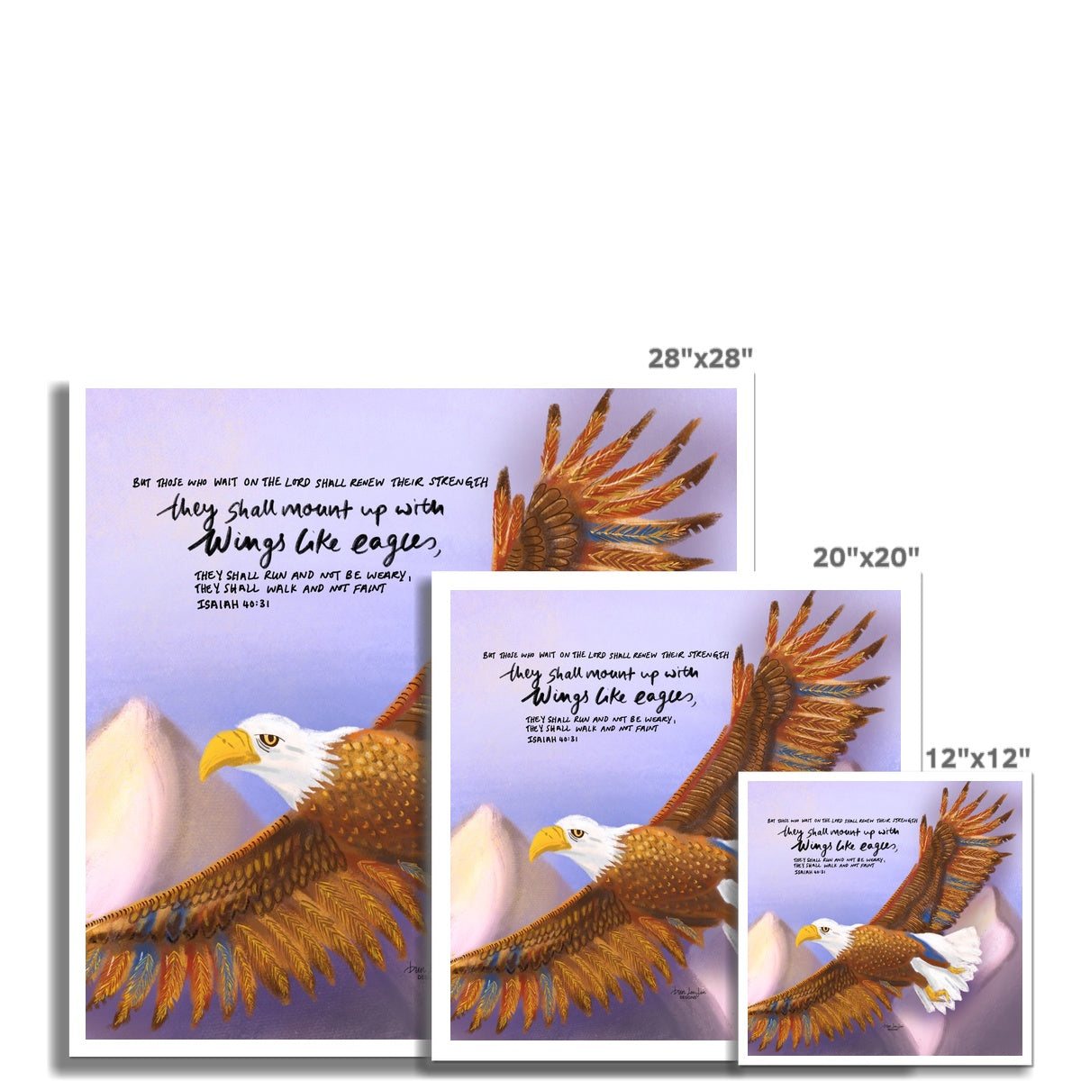 Eagle Wings - Isaiah 40:31 | Fine Art Print