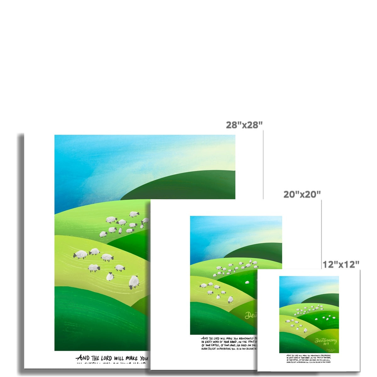 Green Pastures - Deuteronomy 30 | Fine Art Print