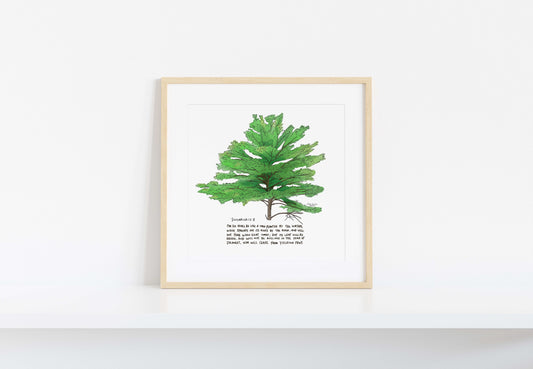 Planted by Living Waters - Jeremiah 17:8 | Premium Fine Art Print