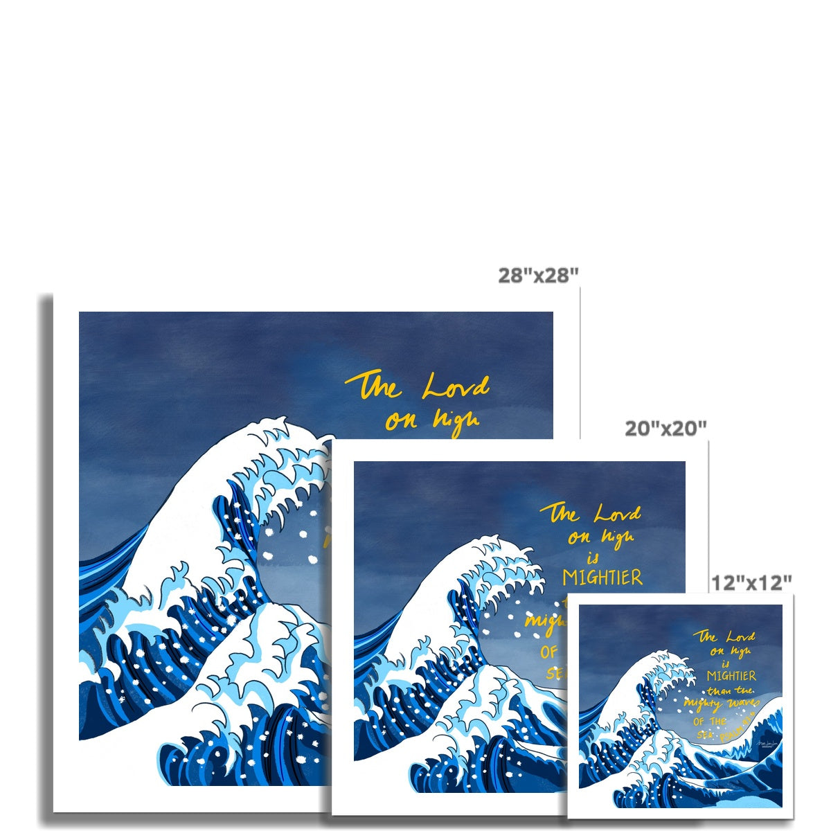 Mightier than the seas - Psalm  93:4 | Fine Art Print