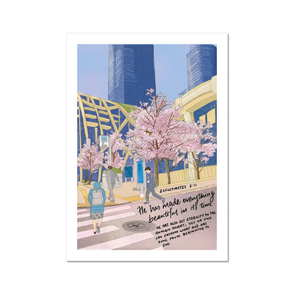 Cherry Blossoms- Ecclesiastes 3:11 | Fine Art Print