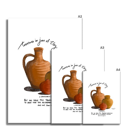 Treasure in Jars of Clay - 2 Corinthians 4:7 | Fine Art Print