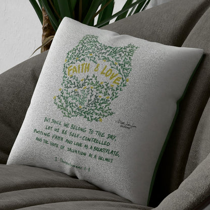 Faith and love Breast plate Cushion