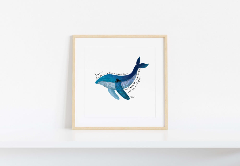 Jonah and the Whale - Jonah 1:17 | Fine Art Print