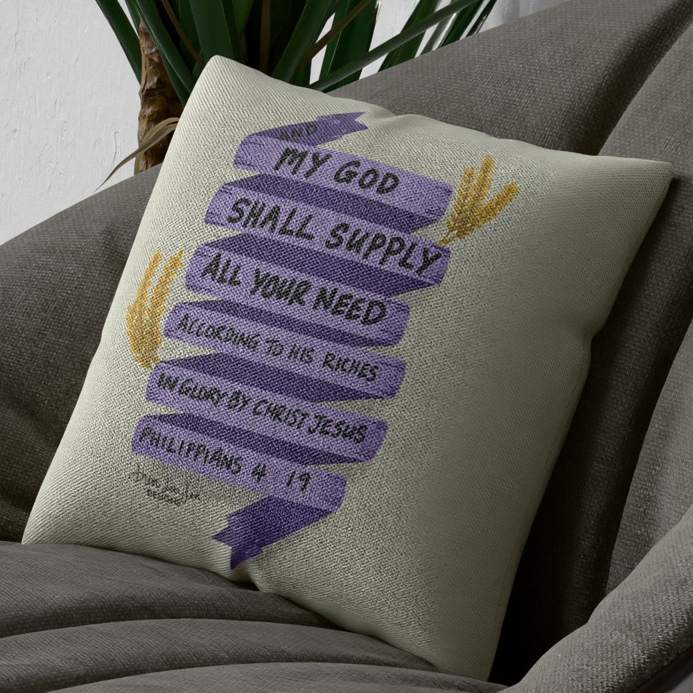 Philippians 4:19 Cushion