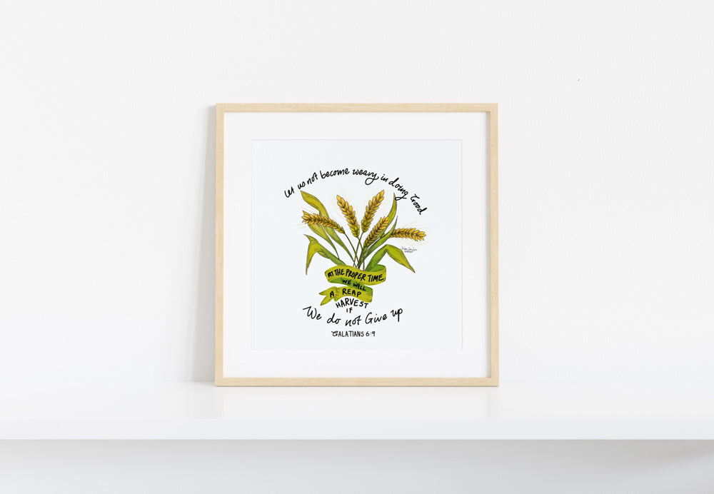 Harvest in Due Season - Galatians  6:9 | Fine Art Print