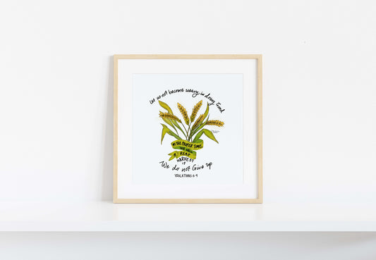 Harvest in Due Season - Galatians  6:9 | Fine Art Print