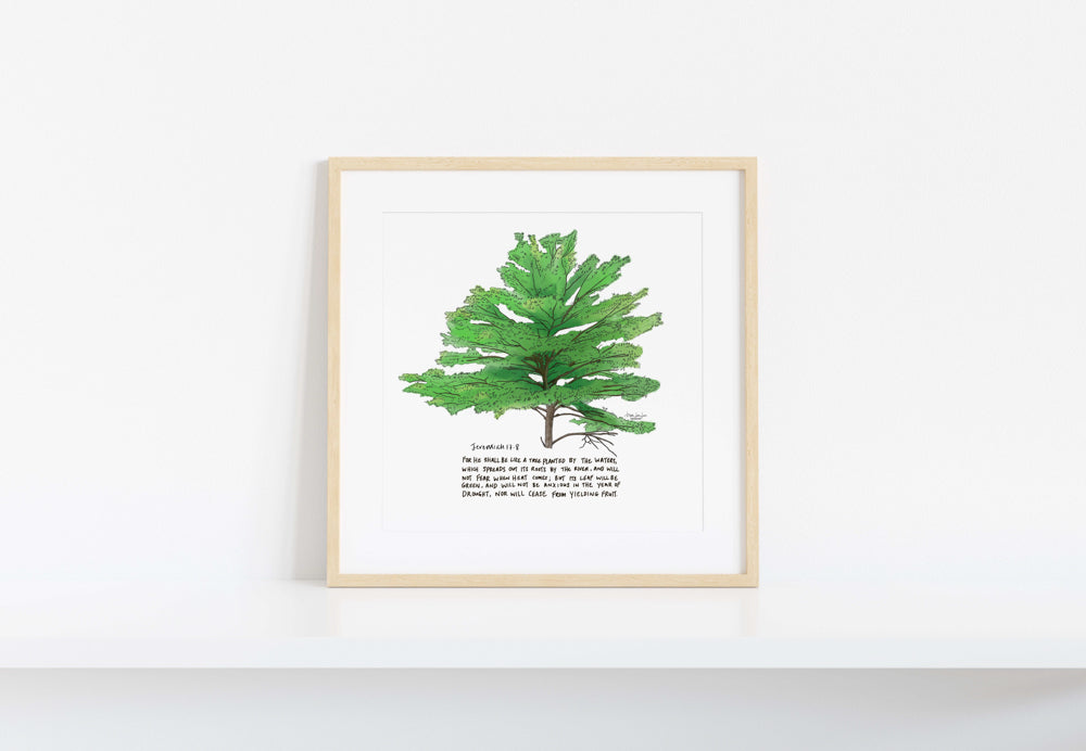 Planted by Living Waters - Jeremiah 17:8 | Premium Fine Art Print
