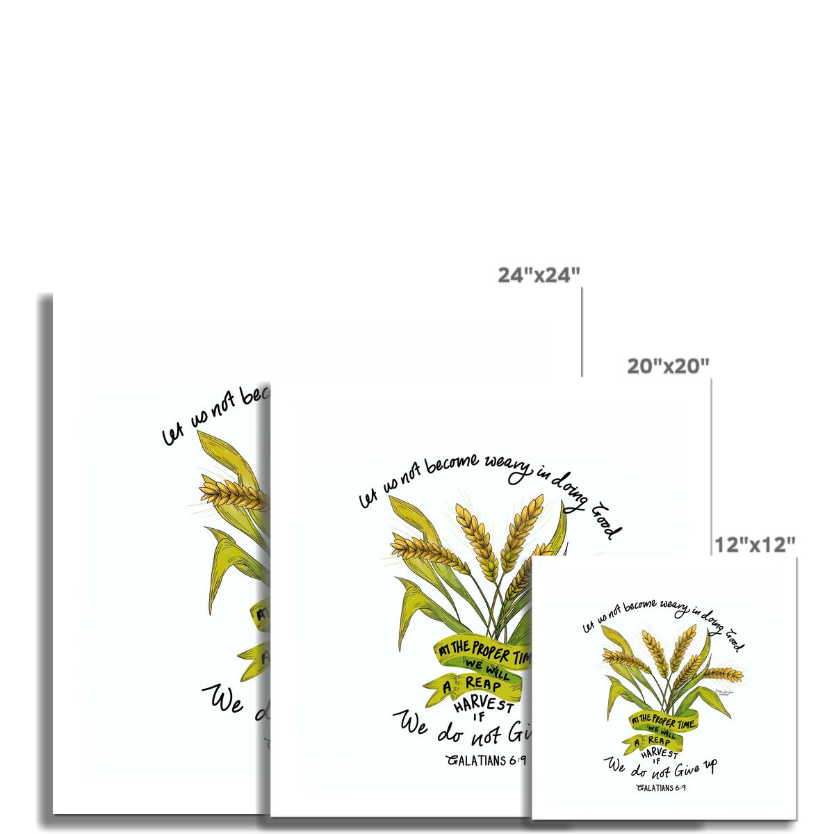 Harvest in Due Season - Galatians  6:9 | Fine Art Print